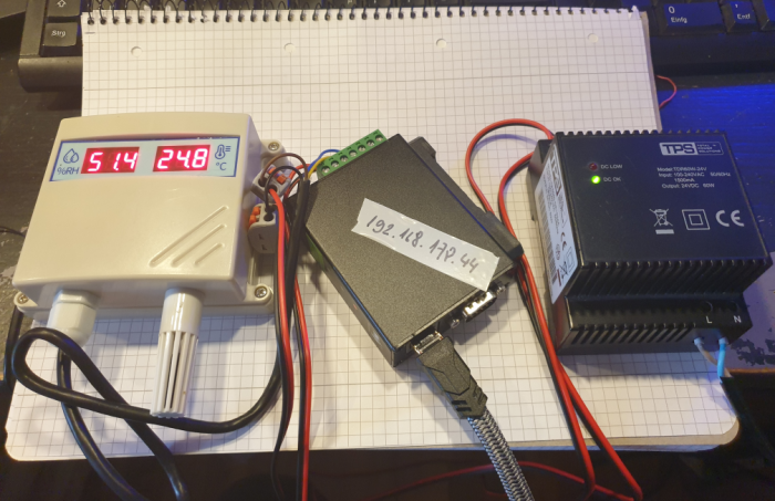 S7-1500 and UICPAL Temp.humi.sensor Modbus TCP communication