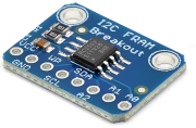 MB85RC256 Non-Volatile FRAM Board with I²C communication